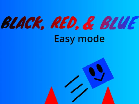 Black, Red, and Blue a platformer game