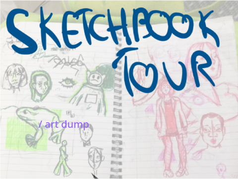 sketchbook tour/ art dump