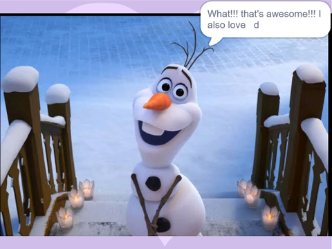 Talking to Olaf  