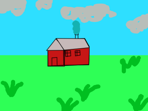3D house speed draw