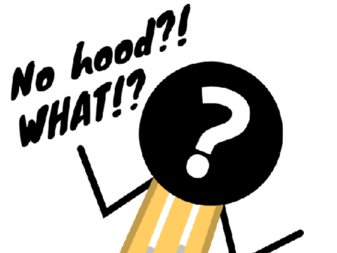 l3oom without a hood on?!