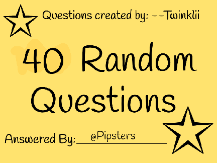 40 random Answers