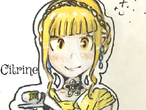 Citrine Colab with HumanBean9076y6 Art