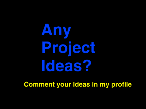 Ideas needed