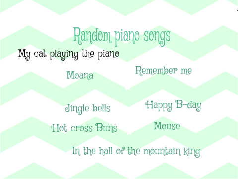 Random Piano Songs