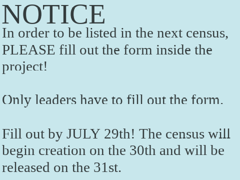 [UPDATED AGAIN] July Activity Check Form 