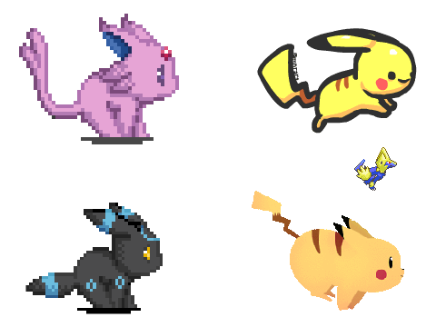 Add yourself Running from a GAINT ESPEON! 