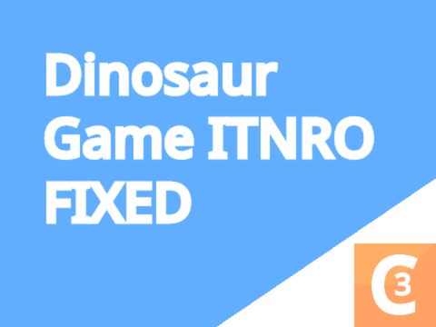 Chrome Dinosaur Game INTRO FIXED