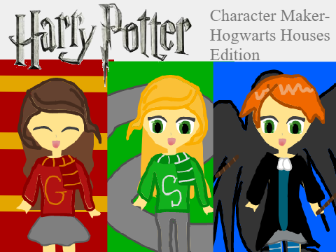 Harry Potter Character Maker (Hogwarts Houses Edition)