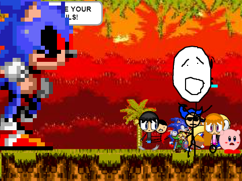 Add yourself running from Sonic.EXE! remix remix