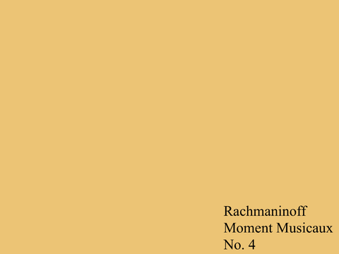 [NOTEBLOCK] Moment Musicaux by Rachmaninoff
