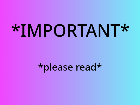 *Important* @Queen_Kiss