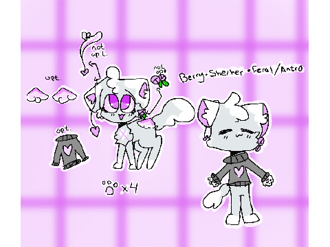 . Main Fursona Ref . updated !! .