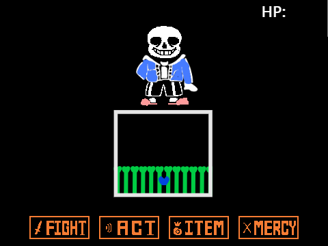 Undertale SANS BOSS FIGHT IN color