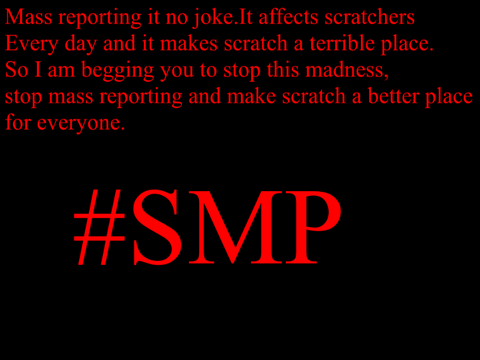 What mass reporting feels like...