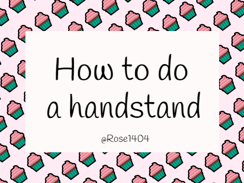 how to do a handstand