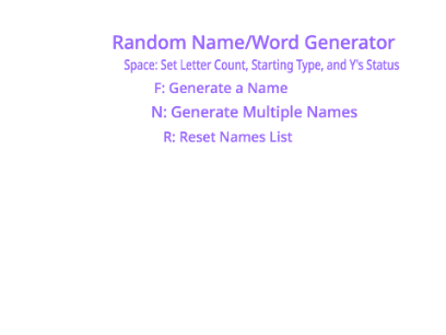 Name Generator