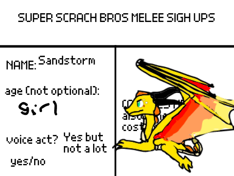 super scratch bros melee sign ups remix
