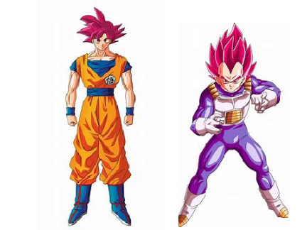 Goku and Vegeta forms