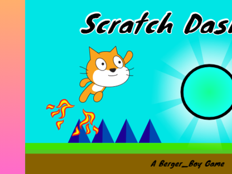 Scratch Dash but kitty is rainbow remix