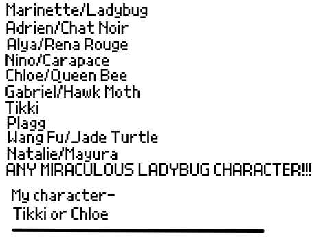 Miraculous Voice Acting Chloe/Tikki