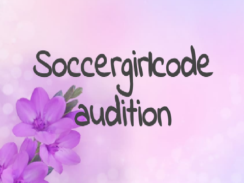 On The Rise - soccergirlcodes auditions