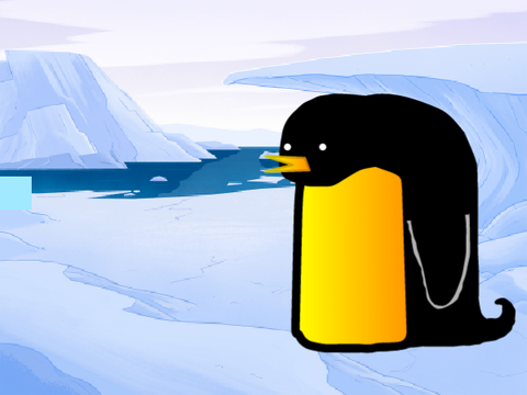 Forever Fish Eating Penguin