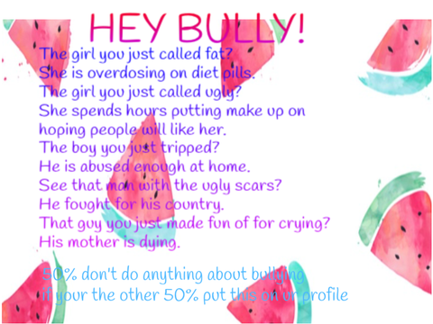 Remix this if you are against bullying!!