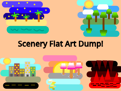 Scenery Flat Art Dump