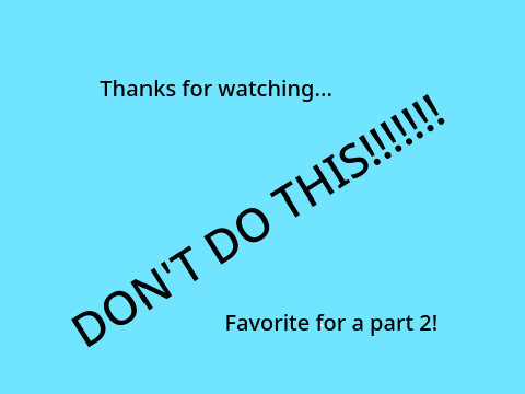 Don't do this.