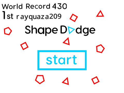 Shape dodge - a game