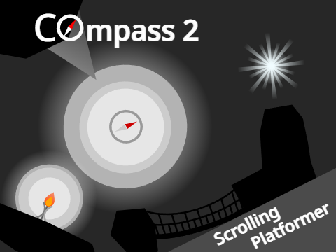 Compass 2  - A Scrolling platformer - （スマホ対応） #games