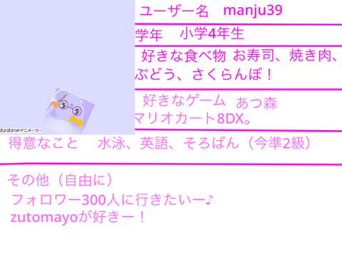 manju39のプロフィール！