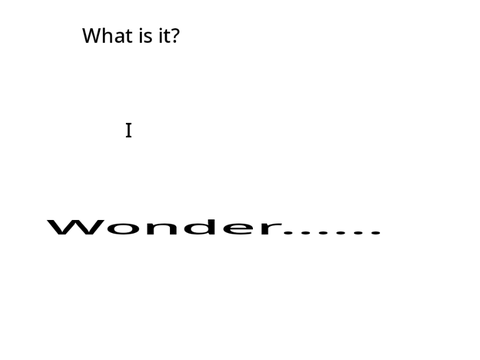 It's a...
