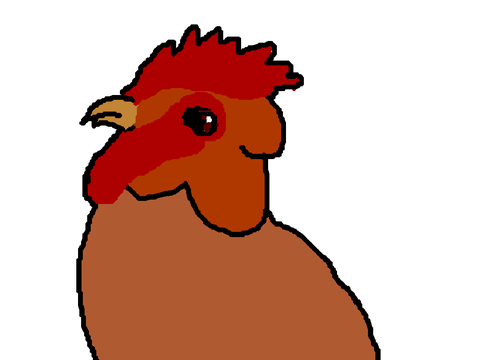 so i tried to draw a chicken