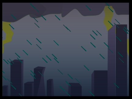 Thunderstorm in City