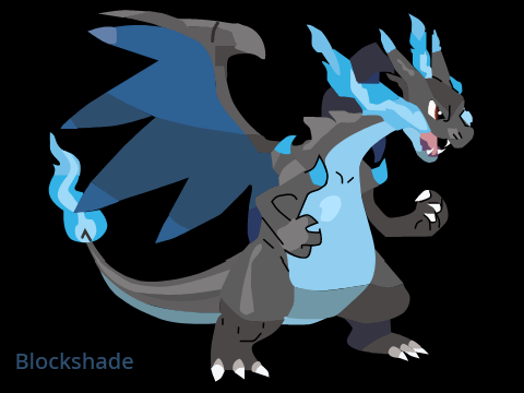 Mega Charizard X blockshade