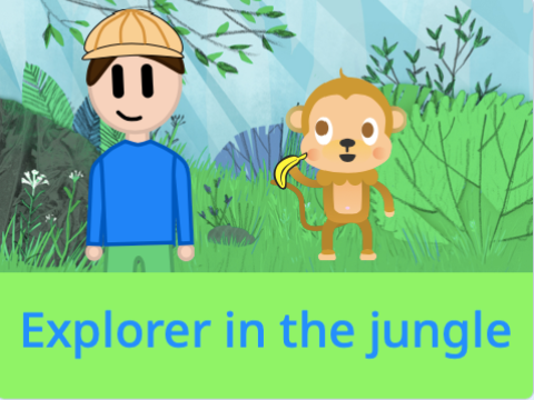 Explorer in the jungle