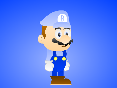 Bluey Mario Sprite