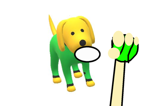 The dog of wisdom but in scratch thank u (reshared)