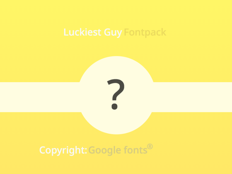 Luckiest Guy font pack