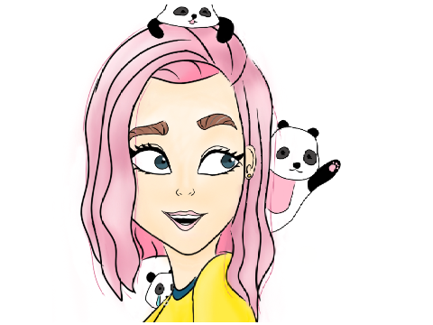 random person w/ pandas