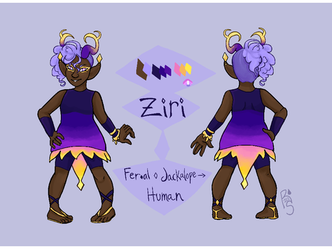 Ziri Fer.al Jackalope Human Form