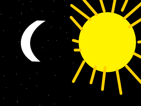 sun and moon swirl