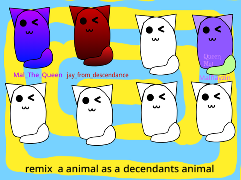 remix a animal as a decendants animal remix remix