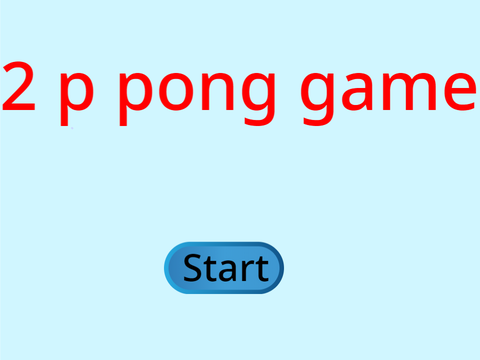 2 player pong game