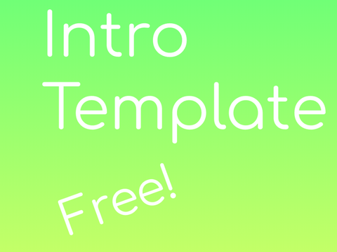 free intro template