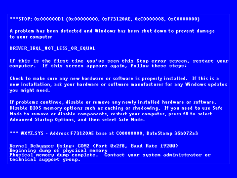 Windows crazy error