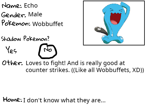The Broken Peace (A Pokemon Roleplay) Biosheet/bioform