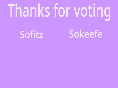 Please vote! Sofitz or Sokeefe?